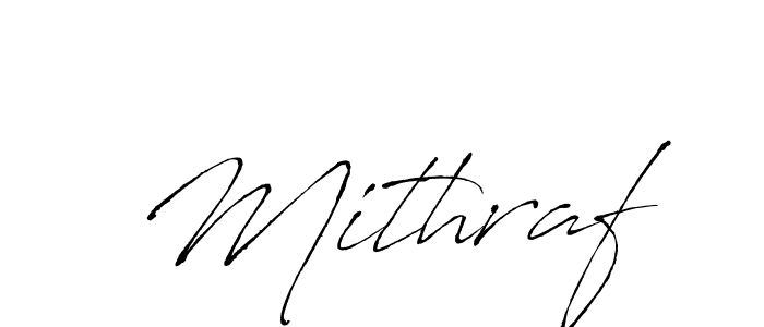 Use a signature maker to create a handwritten signature online. With this signature software, you can design (Antro_Vectra) your own signature for name Mithraf. Mithraf signature style 6 images and pictures png