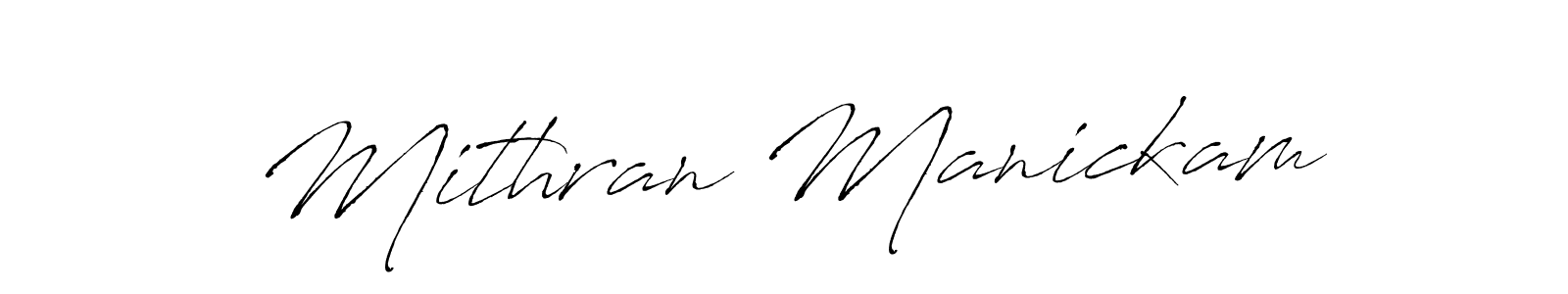 Use a signature maker to create a handwritten signature online. With this signature software, you can design (Antro_Vectra) your own signature for name Mithran Manickam. Mithran Manickam signature style 6 images and pictures png