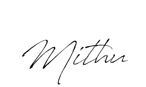 Design your own signature with our free online signature maker. With this signature software, you can create a handwritten (Antro_Vectra) signature for name Mithu. Mithu signature style 6 images and pictures png