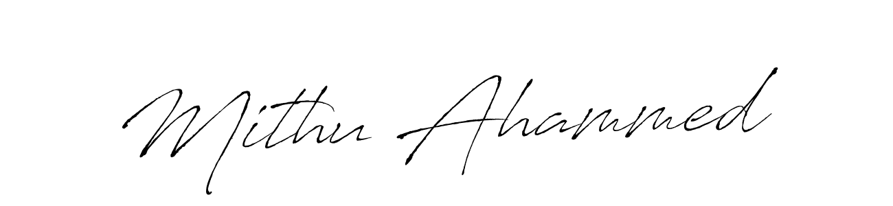 Design your own signature with our free online signature maker. With this signature software, you can create a handwritten (Antro_Vectra) signature for name Mithu Ahammed. Mithu Ahammed signature style 6 images and pictures png