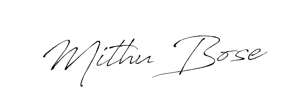 The best way (Antro_Vectra) to make a short signature is to pick only two or three words in your name. The name Mithu Bose include a total of six letters. For converting this name. Mithu Bose signature style 6 images and pictures png