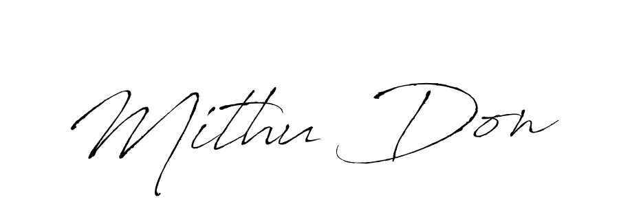 How to make Mithu Don name signature. Use Antro_Vectra style for creating short signs online. This is the latest handwritten sign. Mithu Don signature style 6 images and pictures png