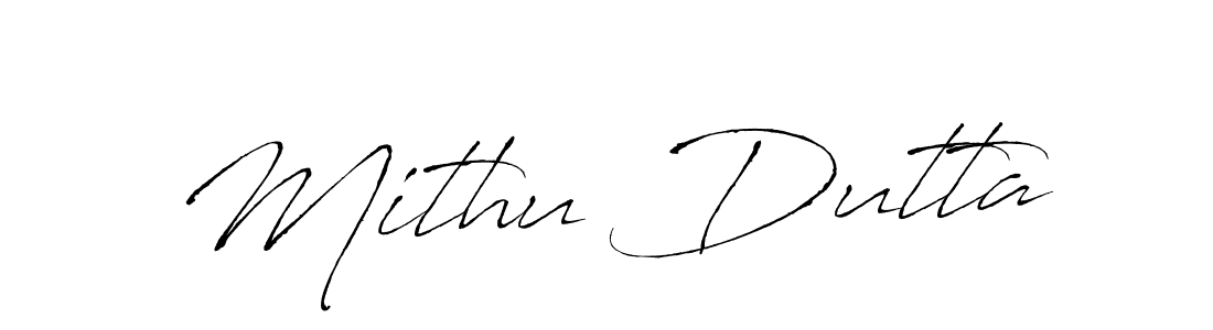 How to make Mithu Dutta signature? Antro_Vectra is a professional autograph style. Create handwritten signature for Mithu Dutta name. Mithu Dutta signature style 6 images and pictures png