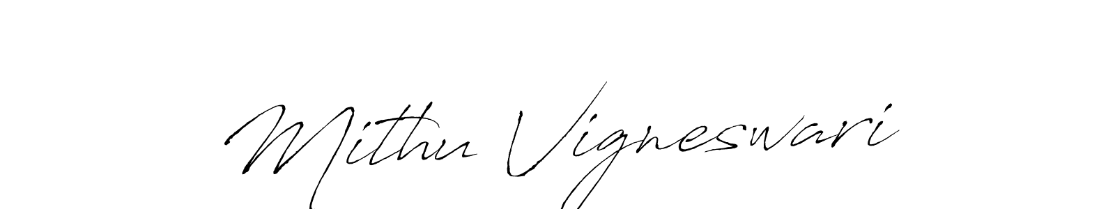 Antro_Vectra is a professional signature style that is perfect for those who want to add a touch of class to their signature. It is also a great choice for those who want to make their signature more unique. Get Mithu Vigneswari name to fancy signature for free. Mithu Vigneswari signature style 6 images and pictures png