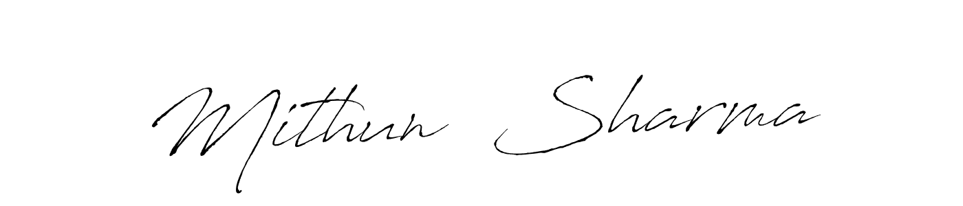 Use a signature maker to create a handwritten signature online. With this signature software, you can design (Antro_Vectra) your own signature for name Mithun  Sharma. Mithun  Sharma signature style 6 images and pictures png