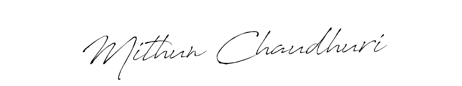 Mithun Chaudhuri stylish signature style. Best Handwritten Sign (Antro_Vectra) for my name. Handwritten Signature Collection Ideas for my name Mithun Chaudhuri. Mithun Chaudhuri signature style 6 images and pictures png