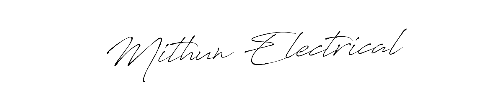 Make a beautiful signature design for name Mithun Electrical. Use this online signature maker to create a handwritten signature for free. Mithun Electrical signature style 6 images and pictures png