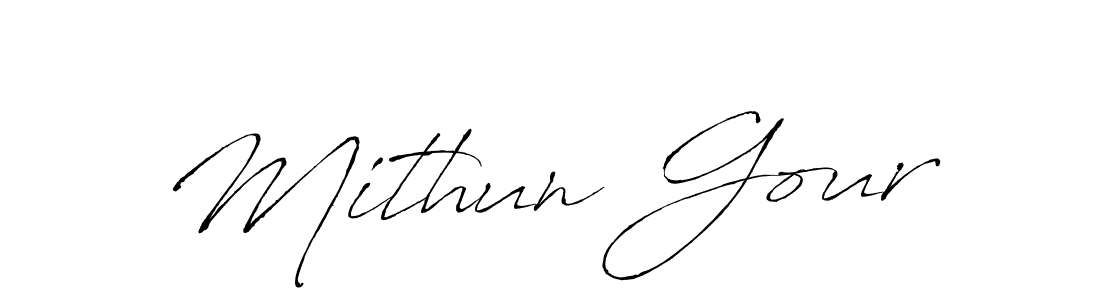 You can use this online signature creator to create a handwritten signature for the name Mithun Gour. This is the best online autograph maker. Mithun Gour signature style 6 images and pictures png