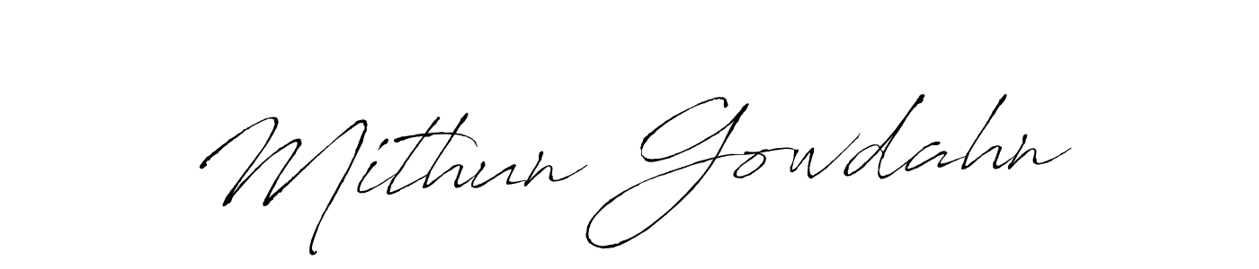 It looks lik you need a new signature style for name Mithun Gowdahn. Design unique handwritten (Antro_Vectra) signature with our free signature maker in just a few clicks. Mithun Gowdahn signature style 6 images and pictures png