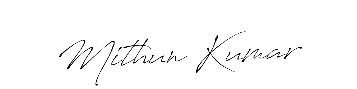 Use a signature maker to create a handwritten signature online. With this signature software, you can design (Antro_Vectra) your own signature for name Mithun Kumar. Mithun Kumar signature style 6 images and pictures png