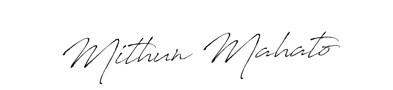 Create a beautiful signature design for name Mithun Mahato. With this signature (Antro_Vectra) fonts, you can make a handwritten signature for free. Mithun Mahato signature style 6 images and pictures png