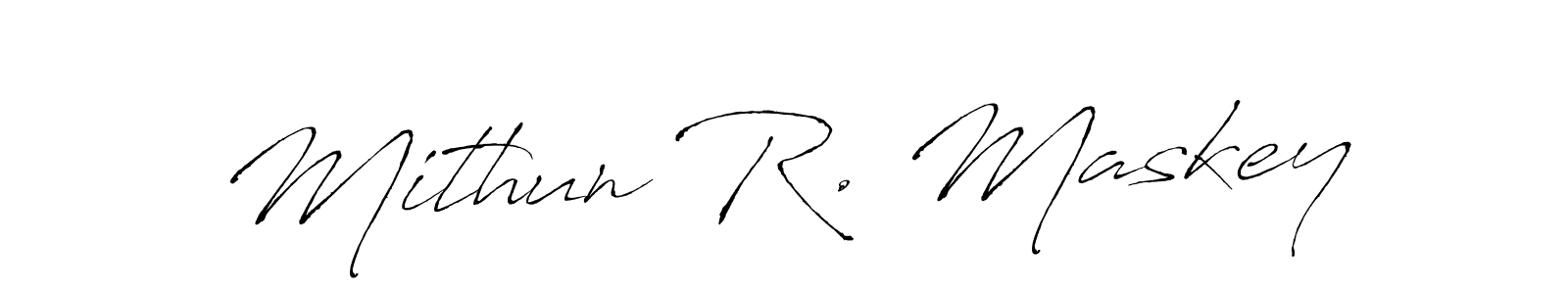 Once you've used our free online signature maker to create your best signature Antro_Vectra style, it's time to enjoy all of the benefits that Mithun R. Maskey name signing documents. Mithun R. Maskey signature style 6 images and pictures png