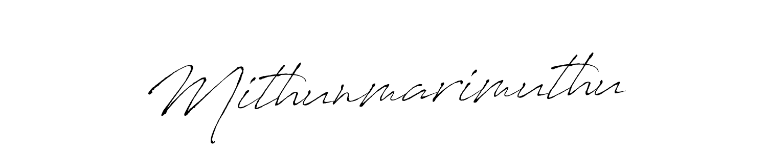 Make a beautiful signature design for name Mithunmarimuthu. With this signature (Antro_Vectra) style, you can create a handwritten signature for free. Mithunmarimuthu signature style 6 images and pictures png