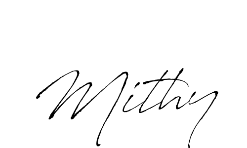 Mithy stylish signature style. Best Handwritten Sign (Antro_Vectra) for my name. Handwritten Signature Collection Ideas for my name Mithy. Mithy signature style 6 images and pictures png