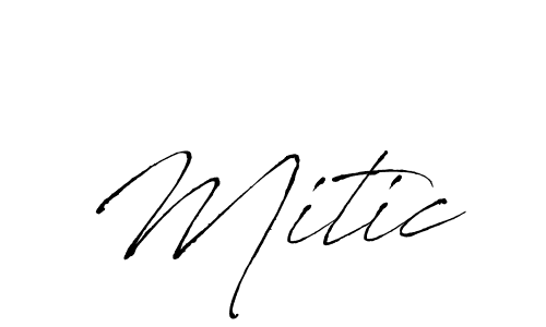 Use a signature maker to create a handwritten signature online. With this signature software, you can design (Antro_Vectra) your own signature for name Mitic. Mitic signature style 6 images and pictures png