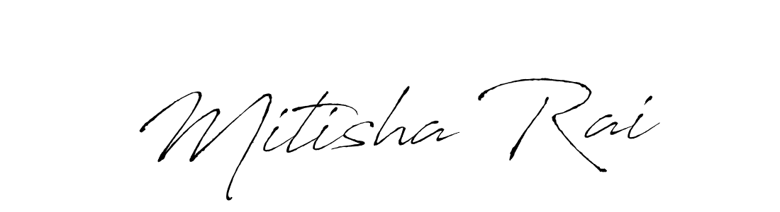 Mitisha Rai stylish signature style. Best Handwritten Sign (Antro_Vectra) for my name. Handwritten Signature Collection Ideas for my name Mitisha Rai. Mitisha Rai signature style 6 images and pictures png