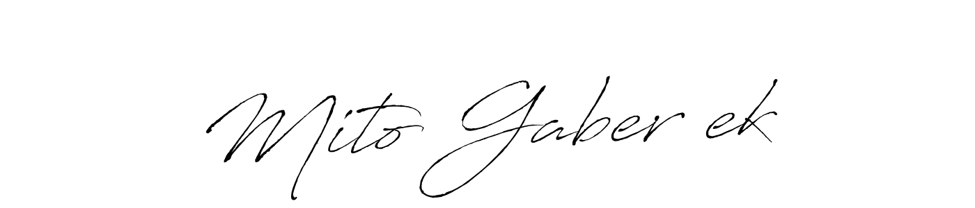 Mito Gaberšek stylish signature style. Best Handwritten Sign (Antro_Vectra) for my name. Handwritten Signature Collection Ideas for my name Mito Gaberšek. Mito Gaberšek signature style 6 images and pictures png