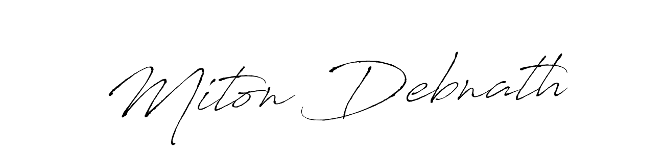 It looks lik you need a new signature style for name Miton Debnath. Design unique handwritten (Antro_Vectra) signature with our free signature maker in just a few clicks. Miton Debnath signature style 6 images and pictures png
