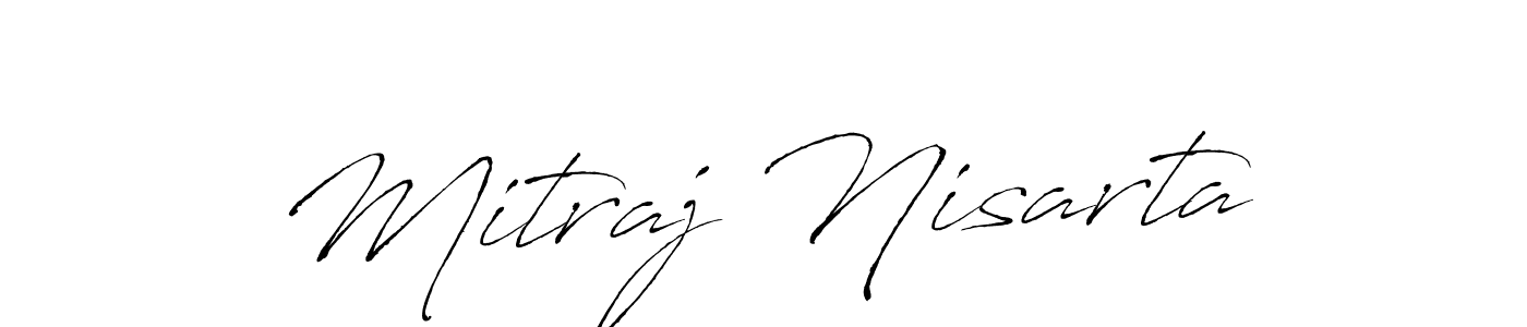 You should practise on your own different ways (Antro_Vectra) to write your name (Mitraj Nisarta) in signature. don't let someone else do it for you. Mitraj Nisarta signature style 6 images and pictures png