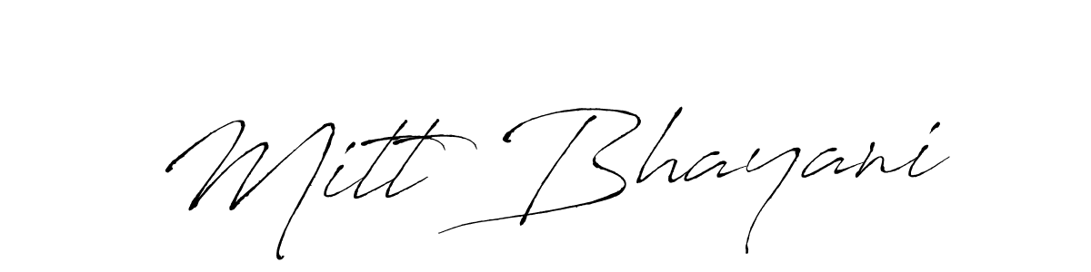 Make a beautiful signature design for name Mitt Bhayani. Use this online signature maker to create a handwritten signature for free. Mitt Bhayani signature style 6 images and pictures png