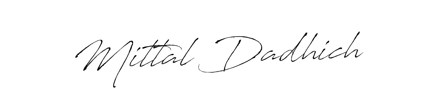 if you are searching for the best signature style for your name Mittal Dadhich. so please give up your signature search. here we have designed multiple signature styles  using Antro_Vectra. Mittal Dadhich signature style 6 images and pictures png