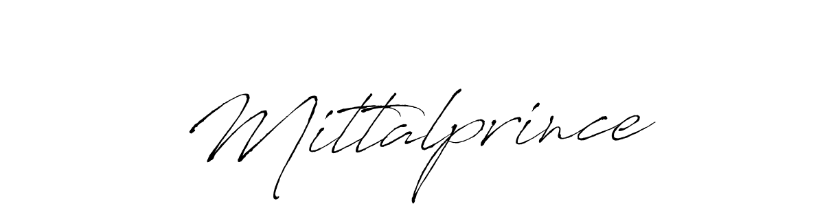 Use a signature maker to create a handwritten signature online. With this signature software, you can design (Antro_Vectra) your own signature for name Mittalprince. Mittalprince signature style 6 images and pictures png