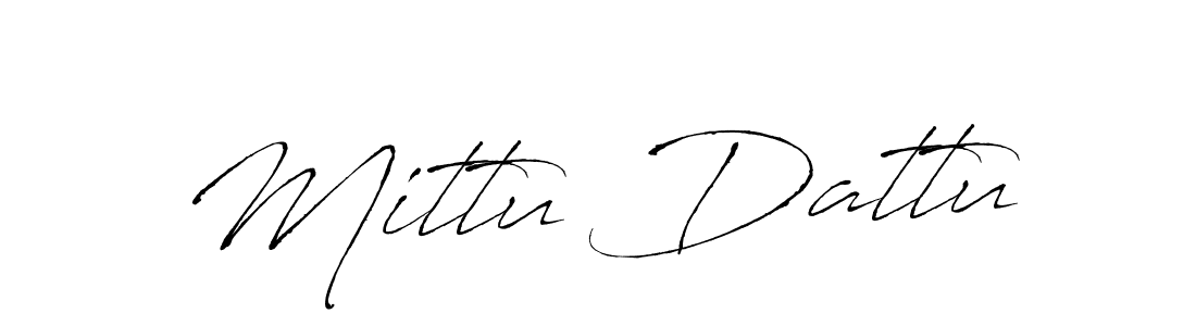 Similarly Antro_Vectra is the best handwritten signature design. Signature creator online .You can use it as an online autograph creator for name Mittu Dattu. Mittu Dattu signature style 6 images and pictures png