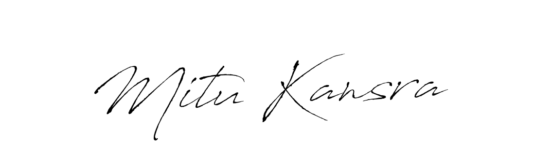 Similarly Antro_Vectra is the best handwritten signature design. Signature creator online .You can use it as an online autograph creator for name Mitu Kansra. Mitu Kansra signature style 6 images and pictures png