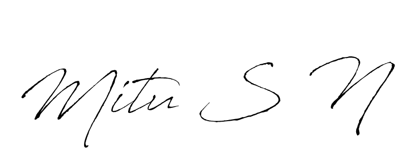 This is the best signature style for the Mitu S N name. Also you like these signature font (Antro_Vectra). Mix name signature. Mitu S N signature style 6 images and pictures png