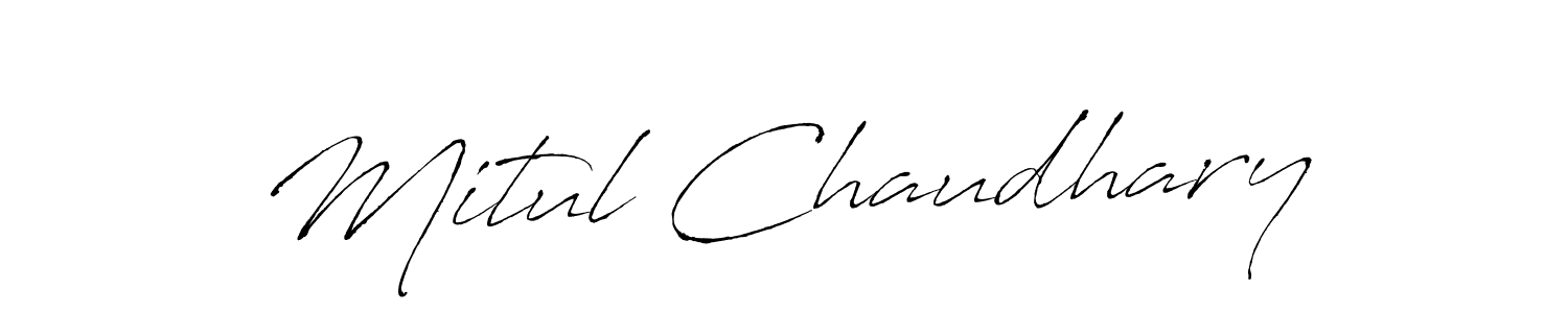 Use a signature maker to create a handwritten signature online. With this signature software, you can design (Antro_Vectra) your own signature for name Mitul Chaudhary. Mitul Chaudhary signature style 6 images and pictures png