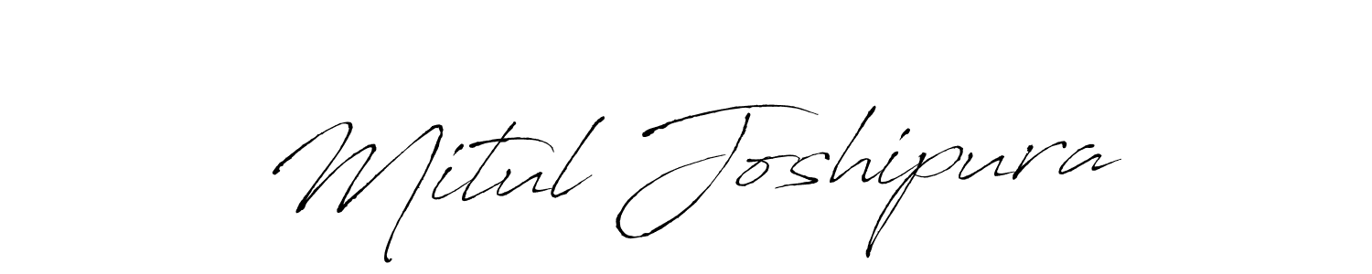 Also You can easily find your signature by using the search form. We will create Mitul Joshipura name handwritten signature images for you free of cost using Antro_Vectra sign style. Mitul Joshipura signature style 6 images and pictures png