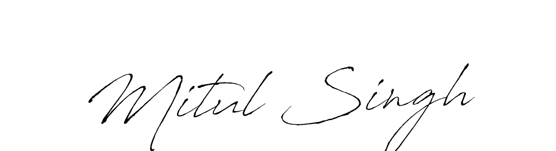 Mitul Singh stylish signature style. Best Handwritten Sign (Antro_Vectra) for my name. Handwritten Signature Collection Ideas for my name Mitul Singh. Mitul Singh signature style 6 images and pictures png