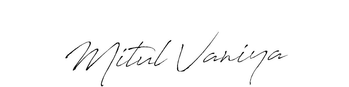 It looks lik you need a new signature style for name Mitul Vaniya. Design unique handwritten (Antro_Vectra) signature with our free signature maker in just a few clicks. Mitul Vaniya signature style 6 images and pictures png