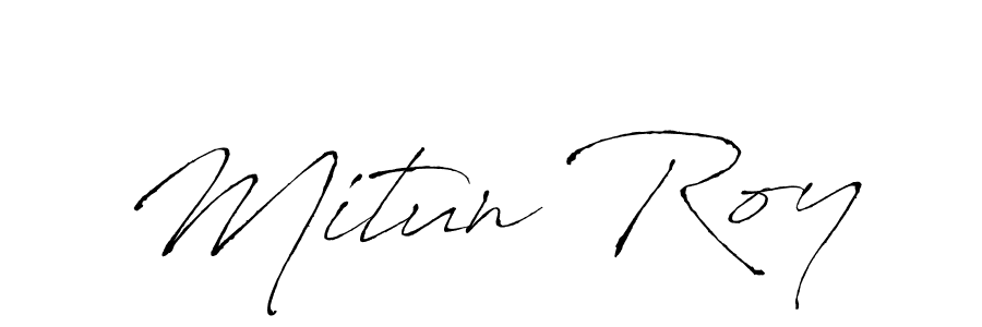 Create a beautiful signature design for name Mitun Roy. With this signature (Antro_Vectra) fonts, you can make a handwritten signature for free. Mitun Roy signature style 6 images and pictures png