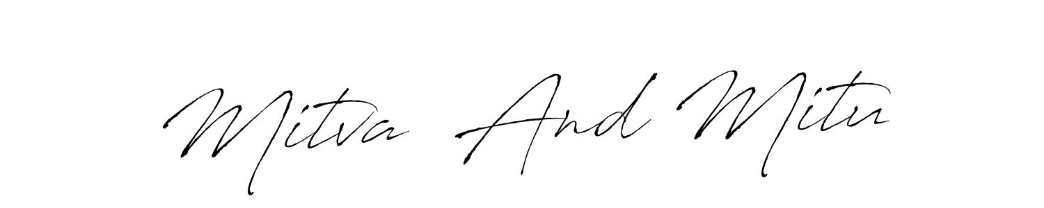 Also You can easily find your signature by using the search form. We will create Mitva  And Mitu name handwritten signature images for you free of cost using Antro_Vectra sign style. Mitva  And Mitu signature style 6 images and pictures png