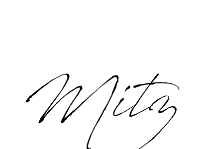 Mitz stylish signature style. Best Handwritten Sign (Antro_Vectra) for my name. Handwritten Signature Collection Ideas for my name Mitz. Mitz signature style 6 images and pictures png