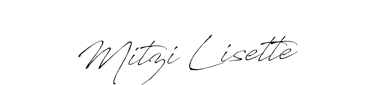 Use a signature maker to create a handwritten signature online. With this signature software, you can design (Antro_Vectra) your own signature for name Mitzi Lisette. Mitzi Lisette signature style 6 images and pictures png