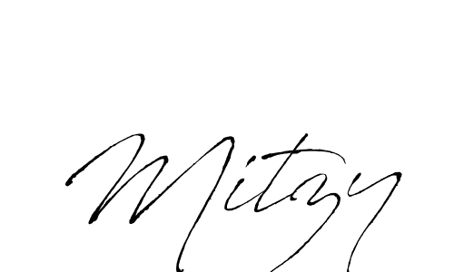 How to make Mitzy signature? Antro_Vectra is a professional autograph style. Create handwritten signature for Mitzy name. Mitzy signature style 6 images and pictures png