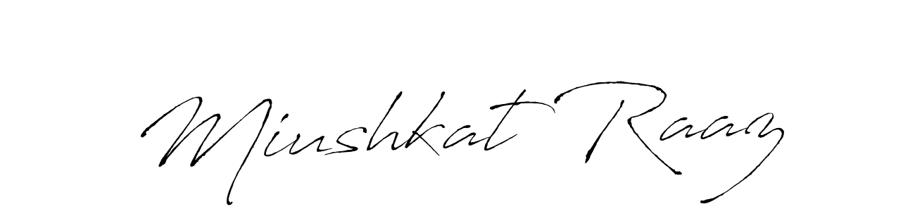 Make a beautiful signature design for name Miushkat Raaz. Use this online signature maker to create a handwritten signature for free. Miushkat Raaz signature style 6 images and pictures png