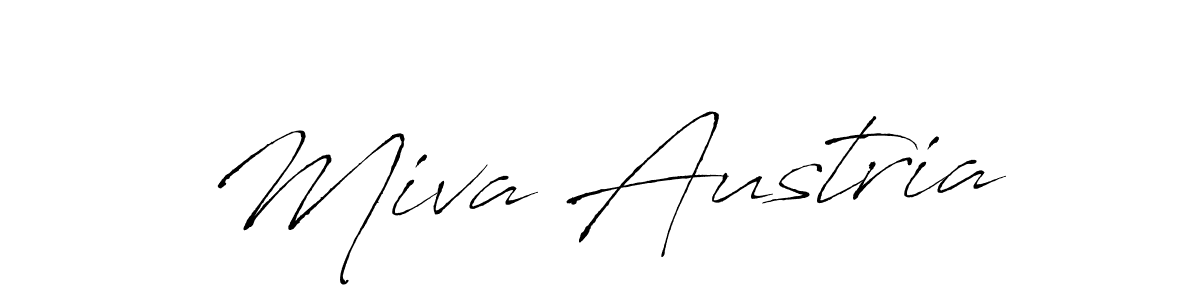 if you are searching for the best signature style for your name Miva Austria. so please give up your signature search. here we have designed multiple signature styles  using Antro_Vectra. Miva Austria signature style 6 images and pictures png