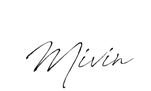 Antro_Vectra is a professional signature style that is perfect for those who want to add a touch of class to their signature. It is also a great choice for those who want to make their signature more unique. Get Mivin name to fancy signature for free. Mivin signature style 6 images and pictures png