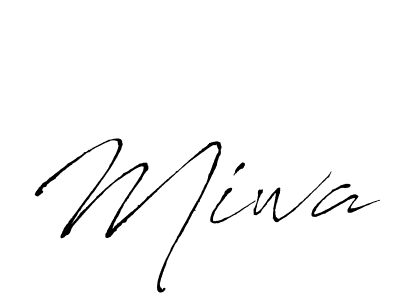 You should practise on your own different ways (Antro_Vectra) to write your name (Miwa) in signature. don't let someone else do it for you. Miwa signature style 6 images and pictures png