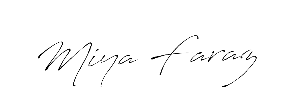 Create a beautiful signature design for name Miya Faraz. With this signature (Antro_Vectra) fonts, you can make a handwritten signature for free. Miya Faraz signature style 6 images and pictures png