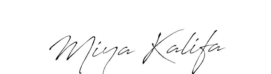 Also You can easily find your signature by using the search form. We will create Miya Kalifa name handwritten signature images for you free of cost using Antro_Vectra sign style. Miya Kalifa signature style 6 images and pictures png