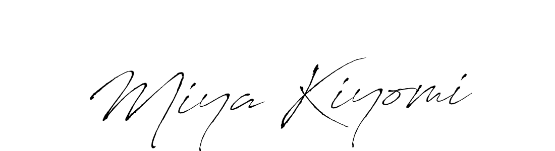 Design your own signature with our free online signature maker. With this signature software, you can create a handwritten (Antro_Vectra) signature for name Miya Kiyomi. Miya Kiyomi signature style 6 images and pictures png