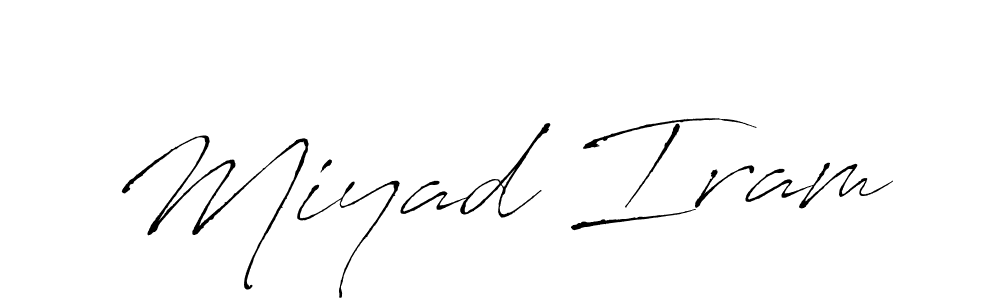 Miyad Iram stylish signature style. Best Handwritten Sign (Antro_Vectra) for my name. Handwritten Signature Collection Ideas for my name Miyad Iram. Miyad Iram signature style 6 images and pictures png