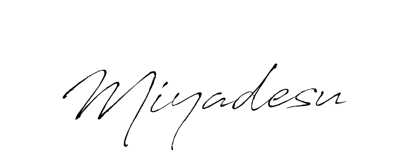 You should practise on your own different ways (Antro_Vectra) to write your name (Miyadesu) in signature. don't let someone else do it for you. Miyadesu signature style 6 images and pictures png