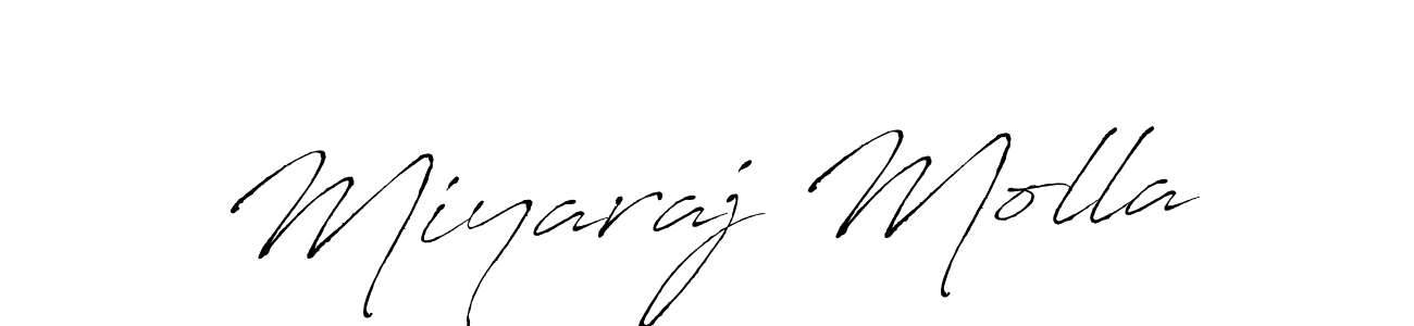 Make a beautiful signature design for name Miyaraj Molla. With this signature (Antro_Vectra) style, you can create a handwritten signature for free. Miyaraj Molla signature style 6 images and pictures png