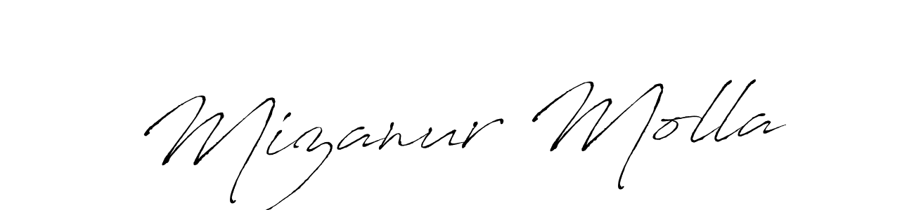 Create a beautiful signature design for name Mizanur Molla. With this signature (Antro_Vectra) fonts, you can make a handwritten signature for free. Mizanur Molla signature style 6 images and pictures png