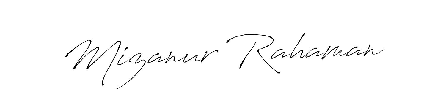 Antro_Vectra is a professional signature style that is perfect for those who want to add a touch of class to their signature. It is also a great choice for those who want to make their signature more unique. Get Mizanur Rahaman name to fancy signature for free. Mizanur Rahaman signature style 6 images and pictures png